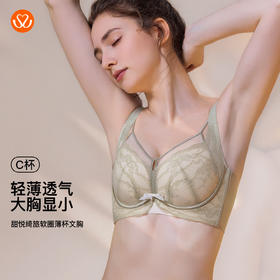 【6.9折限时优惠】【C杯单件】【秀黛】甜悦绮旅软圈薄杯文胸【四排扣】S6110023C【门店同款】
