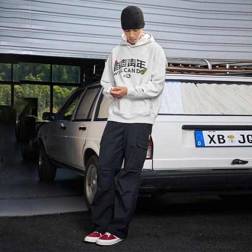 有志者UZIS男款运动卫衣长袖休闲通勤连帽衫健身跑步宽松训练燎原 商品图9