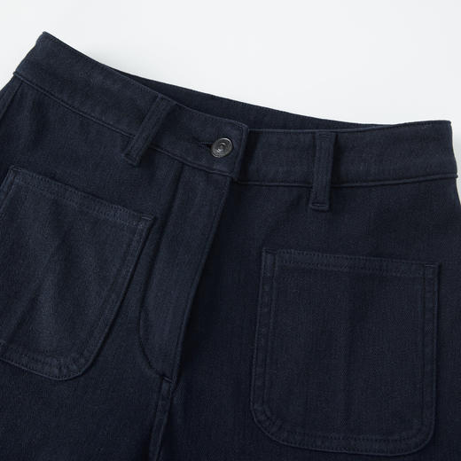 ROMI STUDIO“羊绒牛仔”山羊绒混纺弹性双贴袋牛仔裤RW24LXG1082 商品图2