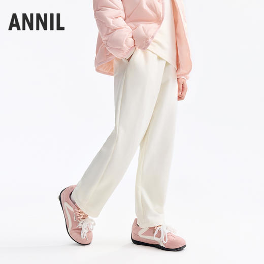 男女童全腰针织单裤秋季新款安奈儿童装小程序专享EM536543 商品图1