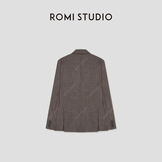 ROMI STUDIO“老钱腔调”100%羊毛半精纺色纺双排扣西装 RWCSWY1727 商品图2