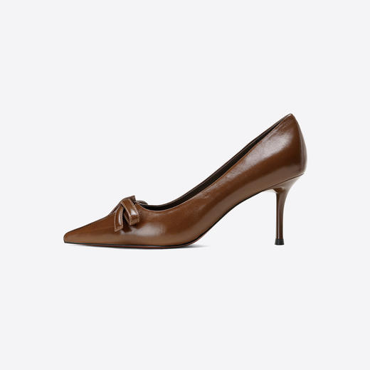 Westory2025年秋季尖头高跟牛皮单鞋通勤百搭浅口单鞋W25CE76251 商品图8