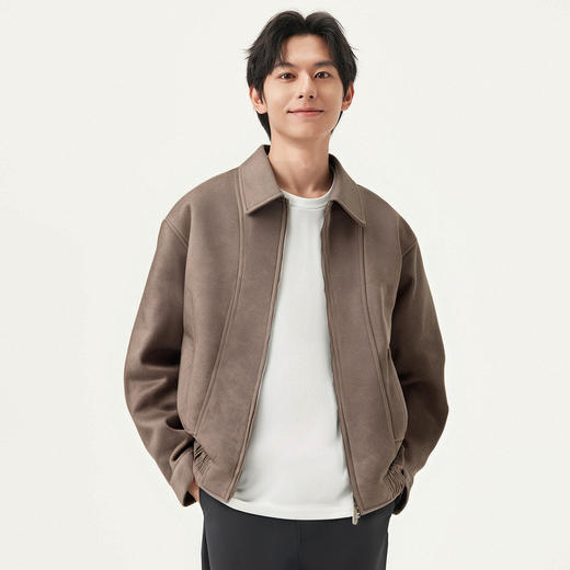 gxg.jeans男装  多色仿麂皮时尚宽松美式翻领夹克外套男 25春热卖 商品图1