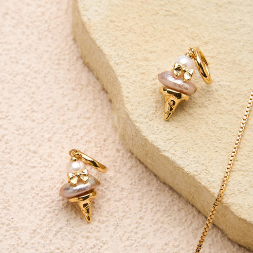 Manreya玛芮雅甜蜜如你 冰淇淋珍珠项链耳饰 商品图0