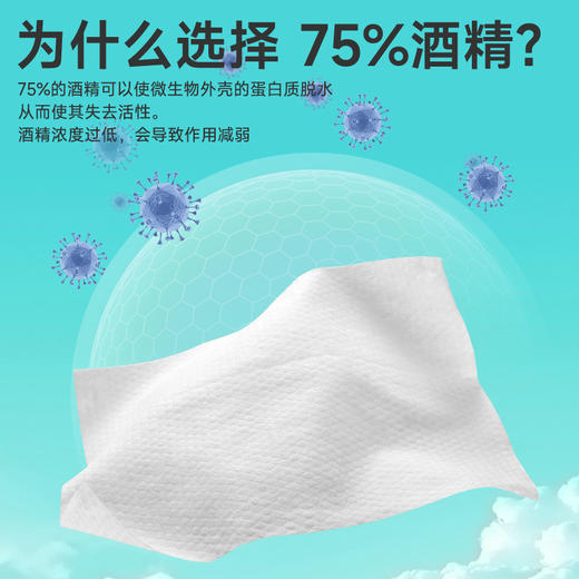 德佑75度酒精湿巾小包便携式随身装10片*10包/20包 商品图1