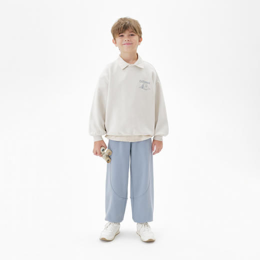 马克珍妮男童休闲校园柔软运动裤2025年秋装新款551256 商品图3