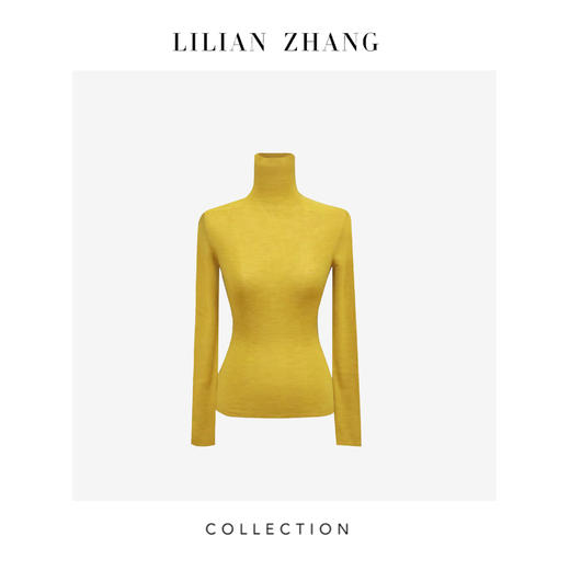 LILIAN ZHANG 定制、长袖针织衫堆堆领毛衣套头时尚羊毛衫 2108012 商品图1