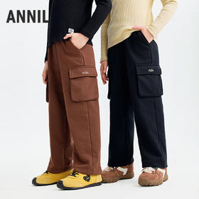 男女童全腰针织单裤秋季新款安奈儿童装小程序专享EM536541