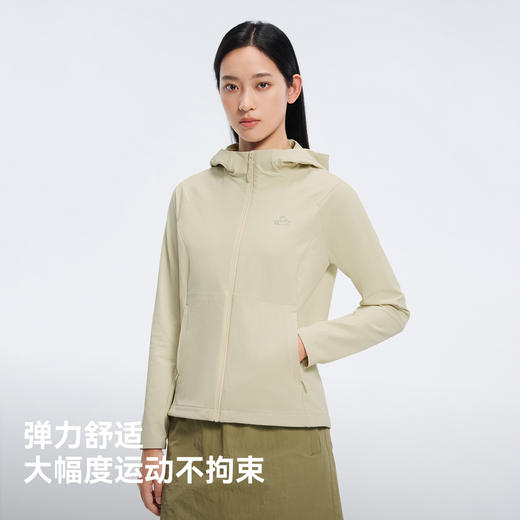 伯希和户外软壳衣女25新款防风防泼水轻量外套高弹耐磨徒步登山服 商品图2