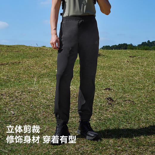 伯希和户外攀登运动裤男新款防风透气软壳裤松紧腰头弹力休闲裤女 商品图3
