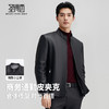 【100%绵羊皮】圣得西男士通勤皮夹克2025秋季扛皱易打理立领皮衣 商品缩略图2