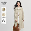 【08/19新品】熙世界风衣外套女2025秋季新款高级感气质宽松休闲中长款收腰大衣 商品缩略图0