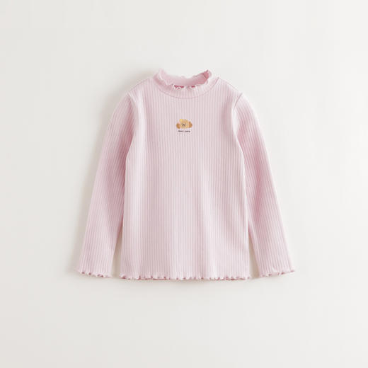 【科技发热】马克珍妮女童轻弹花边领打底衫2025年秋装新款551221 商品图3