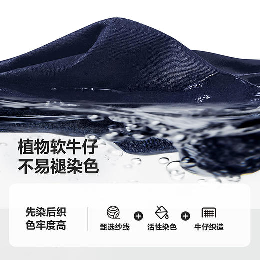 【软牛仔】迷你巴拉男女童裤子不易褪色宽松直筒裤宝宝背带裤 商品图3