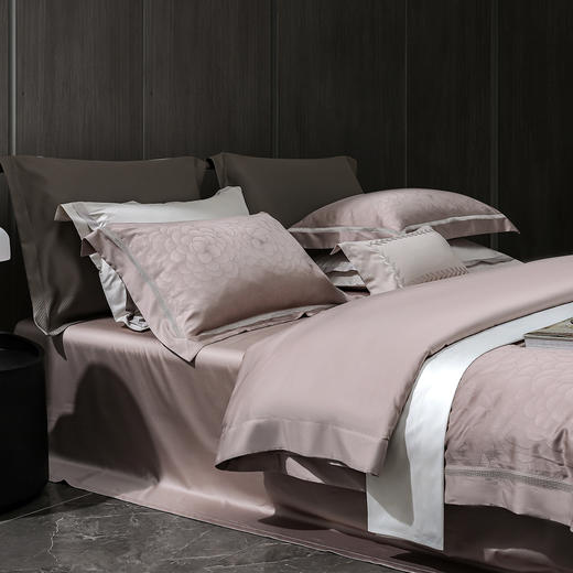 140支长绒棉染色提花四件套 韵幻太空灰 商品图2