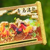 【马年冰箱贴】徐悲鸿八骏图可滑动流沙奔马渚歌冰箱贴冰箱装饰贴 商品缩略图1