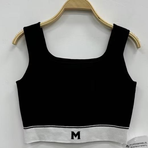 N下摆字母休闲背心（黑）夏季151010470321 商品图0