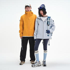 LUCKY DEER幸运鹿情侣款保暖三防连帽多功能软壳外套