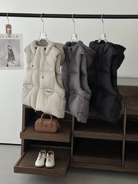 ✨反季清仓🔥 松软似泡芙!【鹅绒羽绒马甲】甄选鹅绒填充，绒朵大羽梗小，手感蓬松洁净无异味!