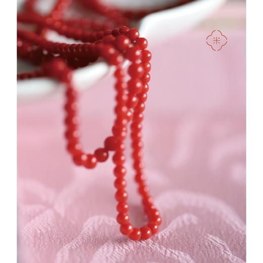 米马饰物 赤红/牛血红收藏级沙丁珠链 活气血 赤瑞恒昌 商品图2