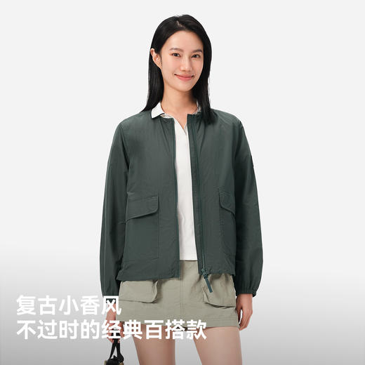 伯希和户外防晒衣女夏季冰感透气皮肤衣小香风防紫外线防晒外套 商品图4