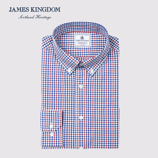 占姆士男士春秋新款100%纯棉基础休闲商务长袖衬衫男士中青年爸爸衬衣 商品图9