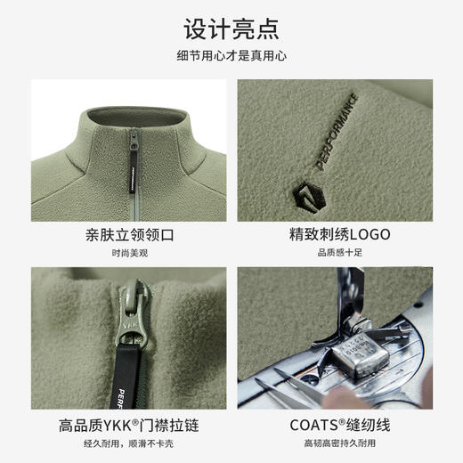 【P系列】伯希和Polartec200户外抓绒衣男运动登山外套冲锋衣内胆 商品图4
