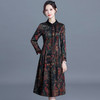 时尚印花连衣裙，韩版修身气质中老年女装裙子YW-YXJY-782032 商品缩略图3