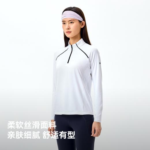 伯希和户外快干衣女长袖立领跑步T恤男徒步登山透气运动休闲上衣 商品图1