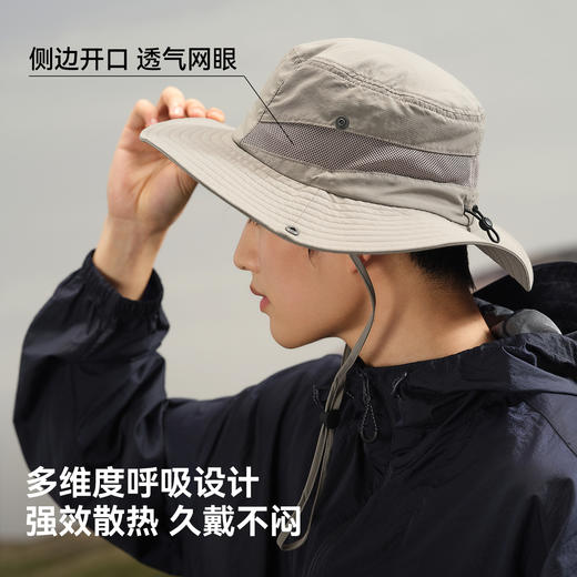 伯希和户外渔夫帽男款2025新款登山快干遮阳防晒爬山徒步太阳帽子 商品图3