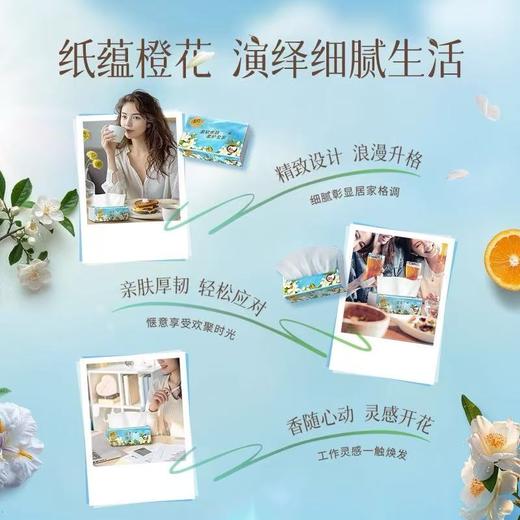 清风丝柔臻品抽纸4层80抽*4包/提 商品图2