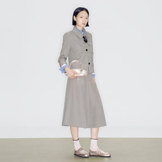 马君妍同款lost in echo早秋新款正肩修身收腰西装外套显瘦半身裙 商品图5