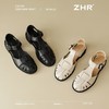 ZHR则则罗马凉鞋女2025新款春夏透气猪笼编织凉鞋包头镂空沙滩鞋 商品缩略图5