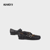 和诚行2025秋款法式双扣带浅口中跟单鞋0400257 商品缩略图5