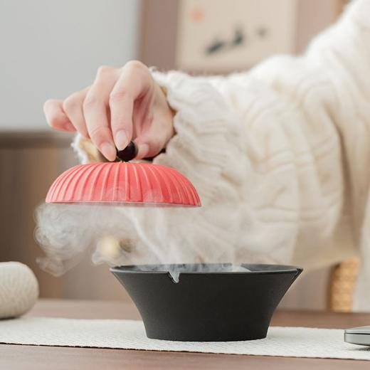 复古中式陶瓷官帽烟灰缸时尚防飞灰设计创意办公小物生 商品图8