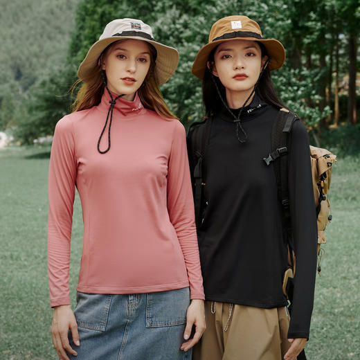 伯希和户外抓绒衣女款立领套头休闲内搭防风运动卫衣柔软亲肤上衣 商品图2