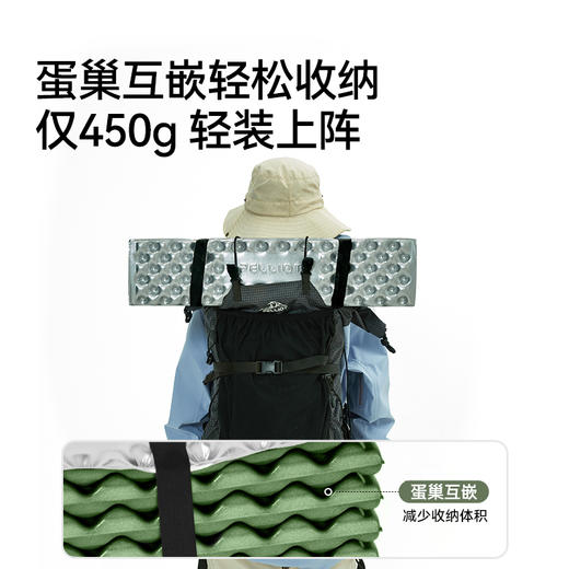 伯希和户外蛋巢垫子折叠便携露营坐垫登山徒步睡垫防潮隔脏蛋槽垫 商品图4