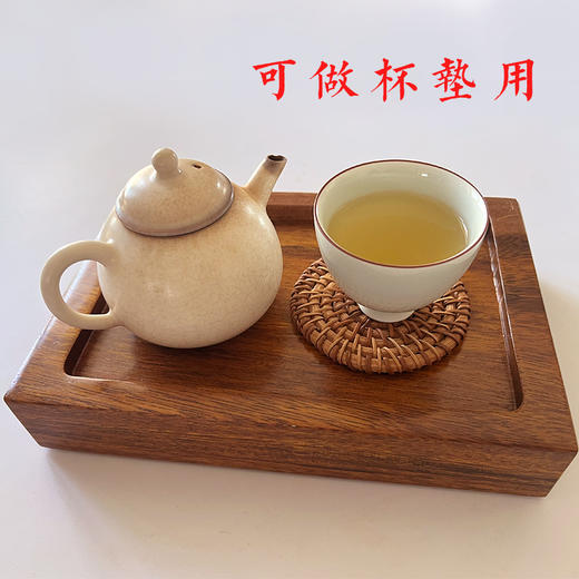 多功能实木垫非洲柚木材质记谱器增高垫茶杯垫 商品图5