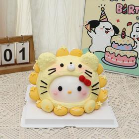 狮子座hello kitty星座蛋糕