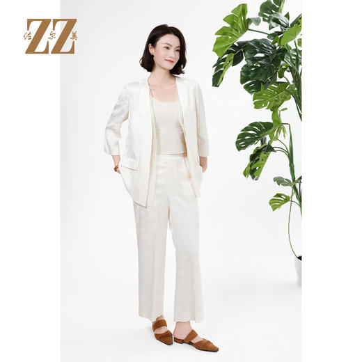 佐尔美中国风假两件气质时尚提花上衣外套女M43SY09 商品图1