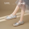 ZHR则则编织单鞋洋气渔夫鞋2025新款珍珠饰扣一脚蹬ins魔术贴女鞋 商品缩略图8