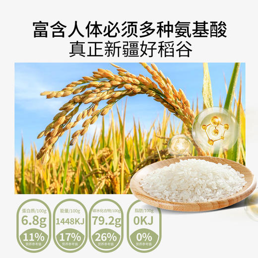 疆粮·御品贡米 新疆大米5kg 严苛筛选每一粒 贡米级口感 商品图4