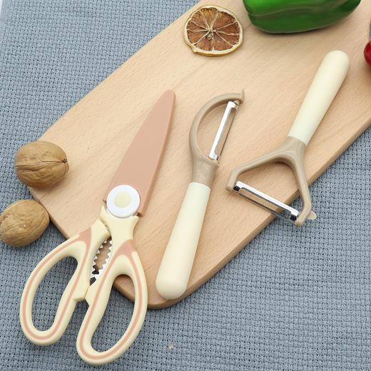 「一剪多用！9.9到手三件套」熊猫剪家用锋利不锈钢剪骨厨房用品带剪套多功能熊猫剪 商品图2