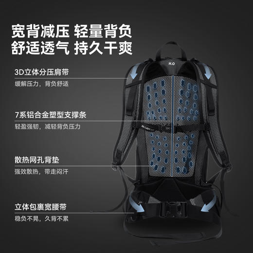 【云川】伯希和户外登山包男30升徒步轻量背负系统旅行双肩背包女 商品图3