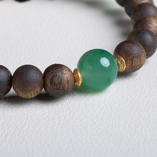 xy0552沉香+非洲翠三生万物手串 商品图5