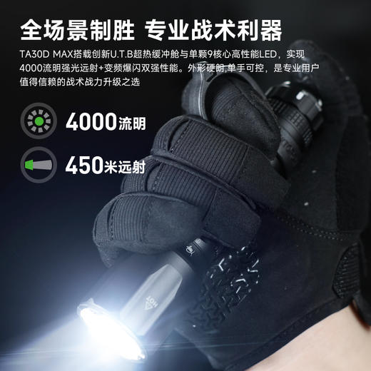 【新品】TA30D MAX战术高亮手电户外工作日用 商品图1