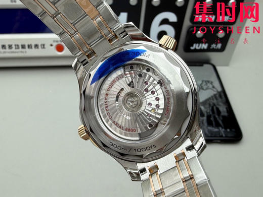 欧米茄VS海马300米系列V4版 8800一体机 VS海马v4版 原装开模 间玫金海马 男士腕表 商品图8