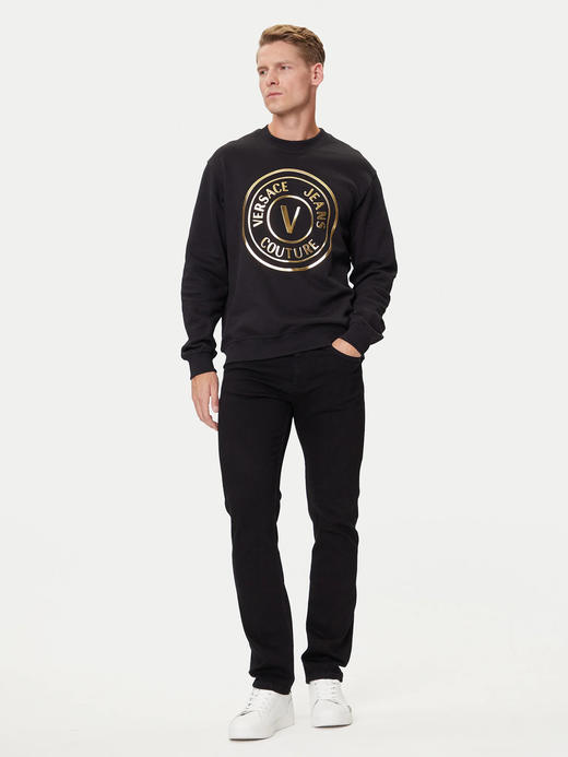 Versace 范思哲 男士全棉烫金徽标logo圆领卫衣外套12426 商品图2