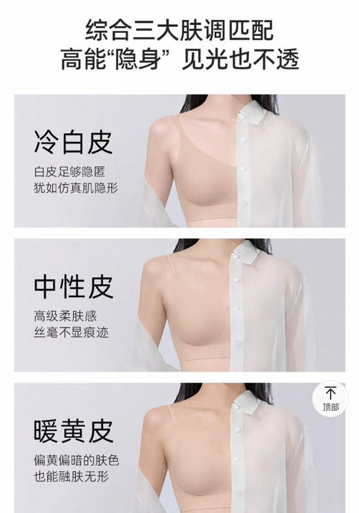 特！自留！今天的必入款！无痕无尺码粉底液隐形聚拢文胸软支撑运动美背内衣～ 商品图5