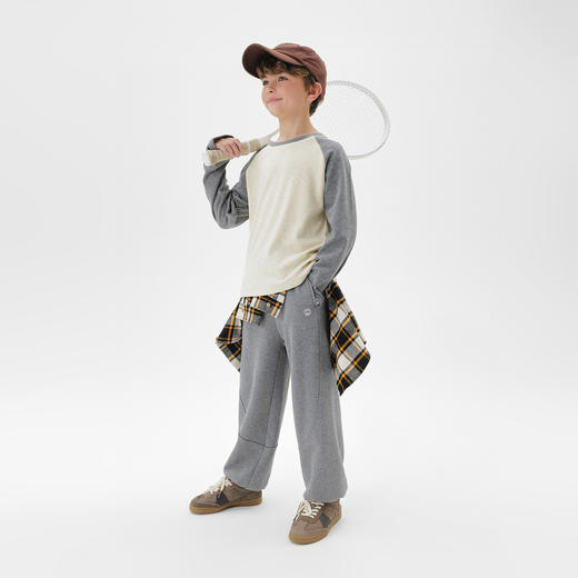 马克珍妮男童休闲校园柔软运动裤2025年秋装新款551256 商品图2